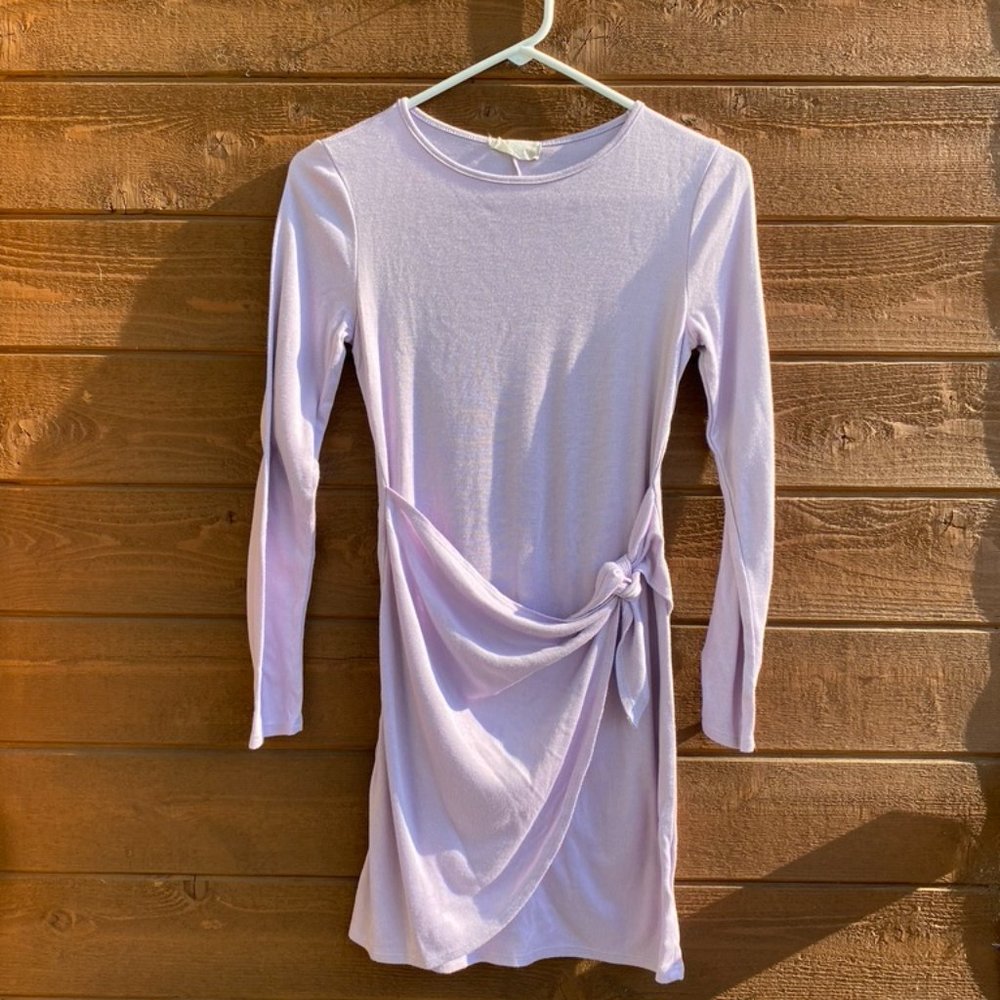 Altar'd State Lavender Long Sleeve Dress